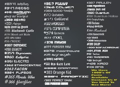 Custom Text Sticker Decals Vinyl Lettering – ANY TEXT – ANY FONT – VINYL DECALS