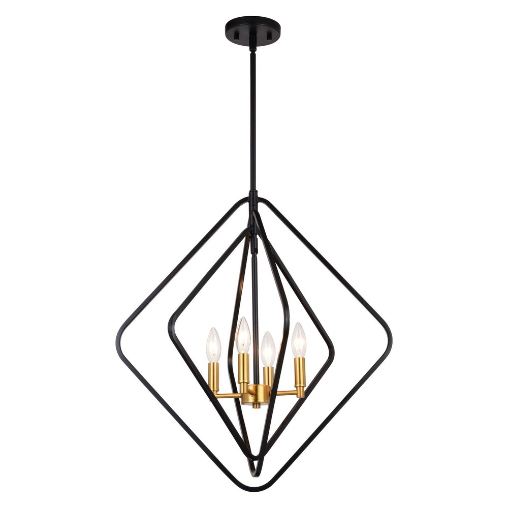Brady – 4 Light Pendant In Contemporary Style-24.25 Inches Tall and 22 Inches