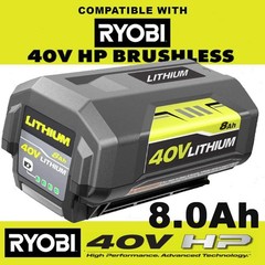 For RYOBI 40V 8 Ah Lithium-Ion High Capacity Battery OP40404 OP4050A OP4015 Lots
