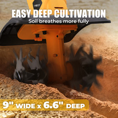 Cordless Garden Tiller Cultivator For Dewalt 20V Battery Farm Soil Cultivator