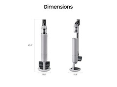 Samsung Bespoke Jet™ Cordless Stick Vacuum with Clean Station – Misty White