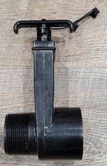 Slice Valve, 1.5In Mip X 1.5In Fip Black Brand New