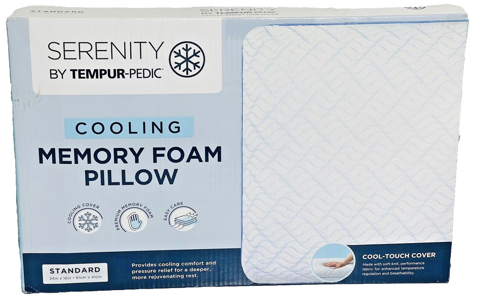 Serenity by Tempur-Pedic Cooling Memory Foam Pillow – Standard/Queen