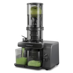 Cold Press Juicer with 5.3″ Feed Chute, 28oz Capacity, 43 RPM