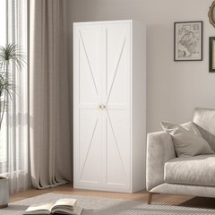 71″ Kitchen Pantry Storage Cabinet, Metal Storage Cabinet with Doors and Shelves