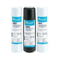 ECOSOFT STANDARD SET OF REPLACEMENT FILTERS FOR REVERSE OSMOSIS (STAGES 1-2-3)