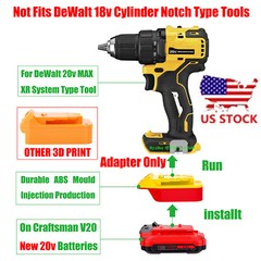 1xAdaptor # Upgrade For DeWalt 20v MAX XR Tools To Craftsman V20 New 20v Battery
