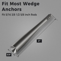 SDS Plus Anchor Setting Tool Hammer Drill Attachment Installing Wedge Anchors