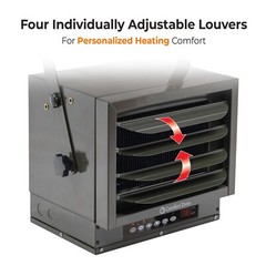 Comfort Zone 7,500 Watt, 240 Volt Industrial Ceiling Mounted Heater with Remote