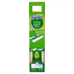 Swiffer Sweeper 2-in-1, Dry and Wet, Floor Cleaner Includes 1 Mop + 10 Refills