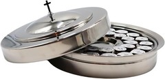Silver Communion Tray – Stainless Steel 40-Cup Communion Ware for Churches