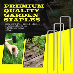 Landscape Staples 4/6/8/10/12 Inches 11 Gauge Galvanize Garden Stakes Fabric SOD