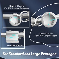 New 1Pcs Meter Curb Box Key Wrench Tool for Water Meter Valve Shut Off
