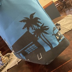 Trader Joe’s Insulated Cooler Tote Bag Pasadena CA Reusable Grocery Blue