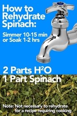 Dried Spinach-Enjoy the fresh flavor of spinach any time of year!
