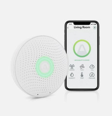 Airthings 2930 Wave Plus-Radon & Air Quality Monitor, Battery Powered (CO2, VOC)