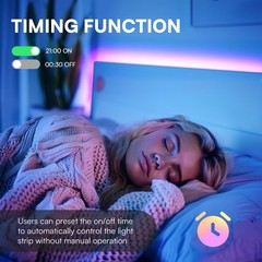 TJOY LED Strip Lights, Smart Light with App Remote Control, RGB LED Lights for