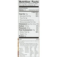 Nature Valley Sandwich Biscuit with Almond Butter (30 count), 1.35 oz/pouch