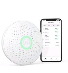 Airthings 2930 Wave PlusAir Quality Monitor, White,Smart Indoor Air Quality NEW