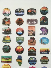 50 Pcs USA State Stickers Travel United States of America Sticker American