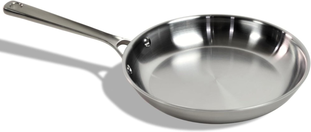STRATA Carbon Steel Clad 10.5″ Frying Pan Skillet, 3-Ply Carbon Steel Cookware