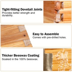 BeeCastle 10 Frame Beehive ( 2 Deep Brood Bee Boxes & 1 Medium Super Bee Box)