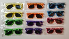12PCS Pixel Sunglasses – Assorted Colors, Fun Party Favors for Kids Teens Adults