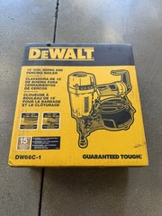 DEWALT Pneumatic 15-Degree Coil Corded Siding Nailer DW66C-1 BRAND NEW