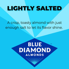 Blue Diamond Lightly Salted Low Sodium Almonds Gluten Free Snack Nuts 40 oz