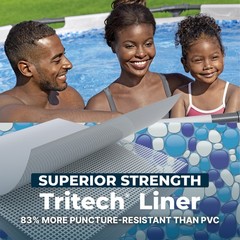 Bestway Steel Pro MAX 10’x30″ Round Above Ground Outdoor Swimming Pool with Pump