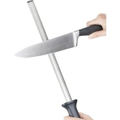 12 in. Diamond Carbon Steel Professional Knife Sharpener Rod | Kitchen, Home or