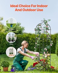4 Packs Metal Garden Trellis 71″ x 20″ for Climbing Plant Support Rustproof