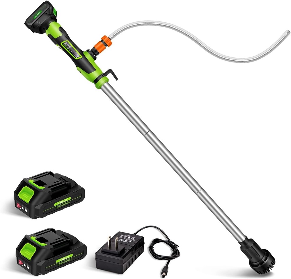 Cordless Stick Water Transfer Pump Silent Brushless w/2 Battery 720GPH 33FT head