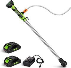 Cordless Stick Water Transfer Pump Silent Brushless w/2 Battery 720GPH 33FT head