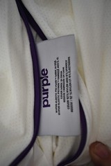 2 Purple Mattress Brand Pillow Cover STANDARD QUEEN White Zip Luxury Protector