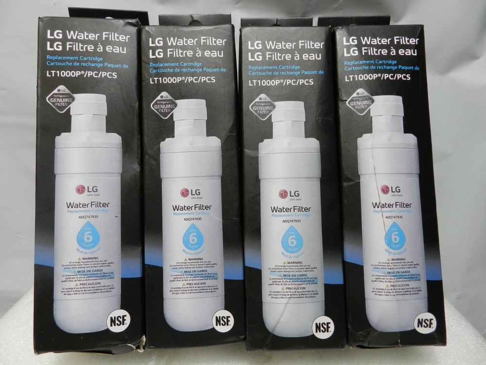 4 New Refresh Refrigerator Ice Water Filter For LG LT1000P ADQ747935 (M52K)