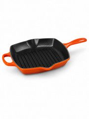 Le Creuset Signature Square Skillet Grill — 10.25″ (26 cm) | Volcanique Flame