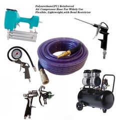 Air Hose 1/4 in x 100 ft, Polyurethane(PU), Reinforced Air Compressor Hose, L