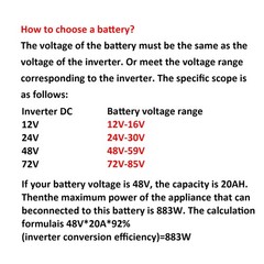 5000W 8000W 12000W 12V 24V 48V 72V to 110V/220V Pure Sine Wave Power Inverter US