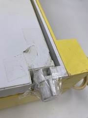 Vintage General Electric Food Slicer Model B1-SL10/3771 White Yellow FADED READ