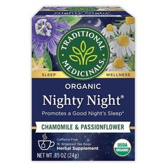 NIGHTY NIGHT CHAMOMILE & PASSIONFLOWER 16 TEABAGS ORGANIC! RELAX/ GOOD SLEEP!