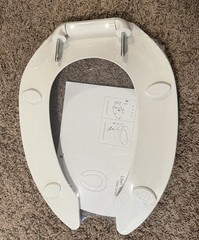 Commercial Toilet Seat Front Open, Toilet Seat Public 18.5 Inch Elongated