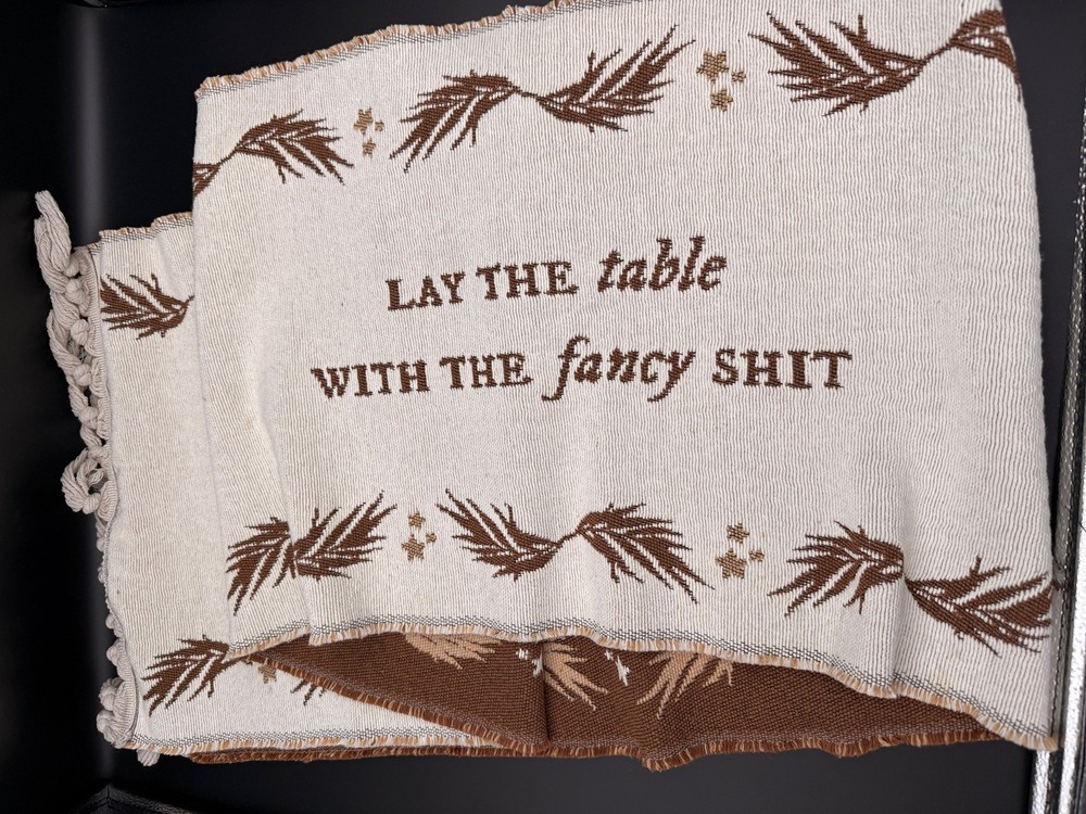 RARE Taylor Swift Tolerate It Woven Table Runner Official Evermore Holiday Merch