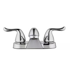 *2 PACK* Glacier Bay Constructor 4″ Centerset Bathroom Faucet in Polished Chrome