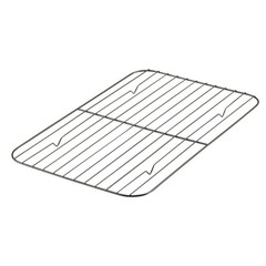 Farberware Bakeware Roasting Pan 10.5×15 Gray Non-Stick with Flat Removable Rack