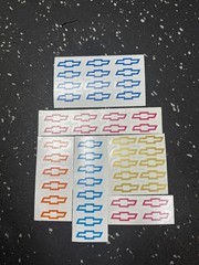 2x) Chevrolet Bowtie Vinyl Decal – 1″ 2″ 3″ 4″ 5″+ Die Cut Chevy Bow Tie Sticker