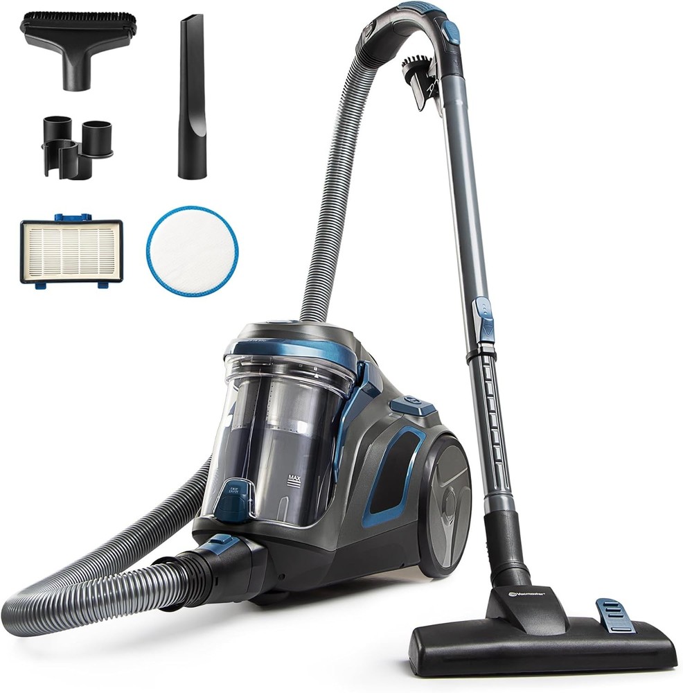 Vacmaster CC0501 Ultra Silent Bagless Canister Vacuum Powerful Cleaner