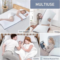 Body Pillows for Adults Long Pillows for Sleeping 21×54 in Firm Full Body Pillow