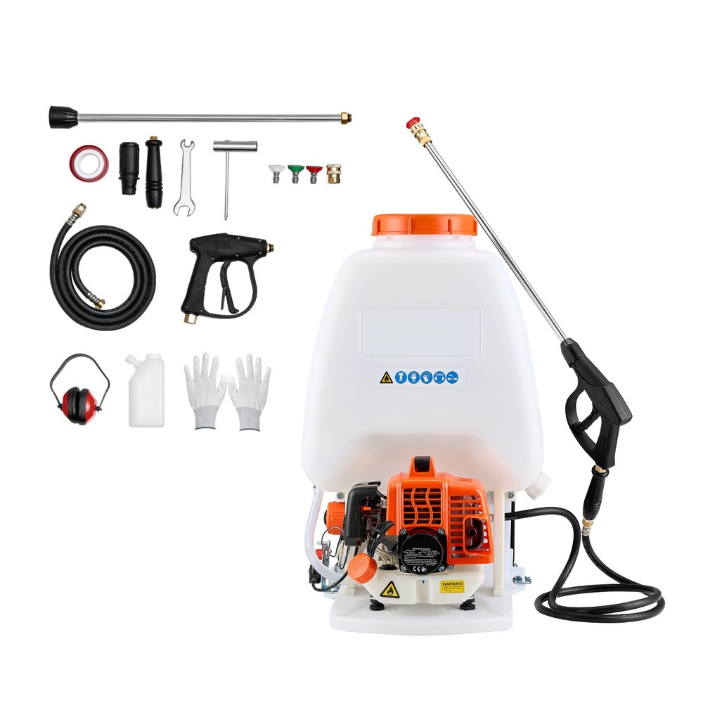 Uimoso Gas-Powered Backpack Sprayer with 26.5CC Engine and 6.5-Gallon Capacity