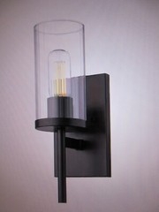 Golden Lighting Winslett 4.875 in 1-Light Matte Black Sconce